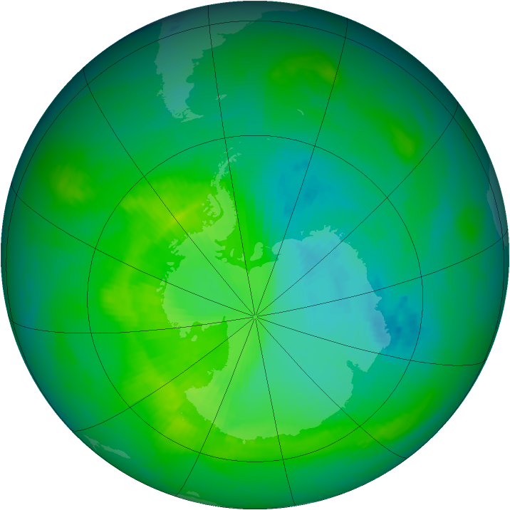 Ozone Map 1983-11-25